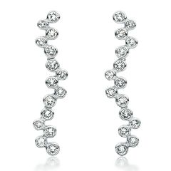 MYJS Fidelity Bubble Drop Earrings with Swarovski® Crystals