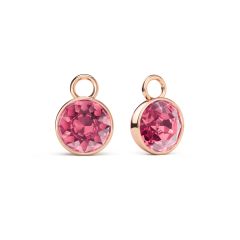 Bella 2 Carat Mix Charms with Rose Crystals Rose Gold Plated