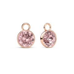 Bella 2 Carat Mix Charms with Swarovski Vintage Rose Rose Gold Plated