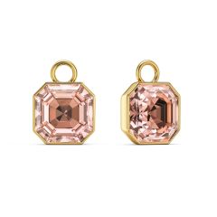 Asscher Mix Charms Vintage Rose Crystals Gold Plated