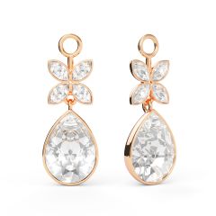 Victoria Teardrop Drop Mix Charms Rose Gold Plated