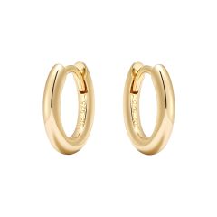 Minimal Mix Hoop Carrier Earrings in Sterling Silver Gold Plated