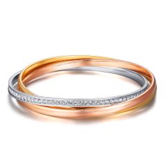 Trinity Tri-Colour Brilliance Bangles