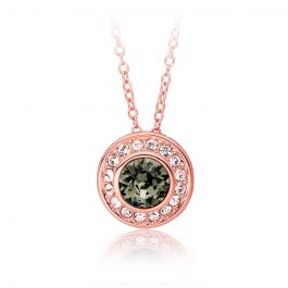 swarovski angelic rose gold necklace